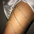thumbnail image 3 of Racing Butterfly New Women Thigh Metal Leg Links Chain Garter Long Fashion Body Jewelry Sexy, 3 of 8
