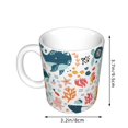 thumbnail image 2 of Yiaed Sea Life 1 Print Ceramics Coffee,Large Handle Design,Extra Large Tea and Coffee Cup for Office and Home Mugs, 2 of 6