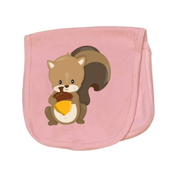 Inktastic Cute Woodland Animal Squirrel Baby Burp Cloth