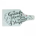 thumbnail image 1 of Saying Cutting Board, Grateful Heart Sees Many Appreciation and Wisdom Illustration, Decorative Tempered Glass Cutting and Serving Board, in 3 Sizes, by Ambesonne, 1 of 2