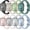 Black/Starlight/Matcha/Midnight Green/Light Pink/White/Succulent/Sky, variant on 8 Pack Slim Thin Bands Compatible with Apple Watch 38mm 40mm 41mm 42mm 44mm 45mm 49mm, Replacement Soft Silicone Sport Strap Wristbands for iWatch Series Ultra/Ultra 2 9/8/7/6/5/4/3/2/1 SE Women Men