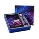 thumbnail image 1 of Juego de diario con candado de constelación estrellada, caja de regalo con bolígrafo y cintas para niños, niñas, niños, mujeres, diario con candado de combinación, el mejor diario de escritura de viaj, 1 of 1