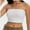 White, variant on Women's Basic Casual Strapless Backless Bandeau Tube Top