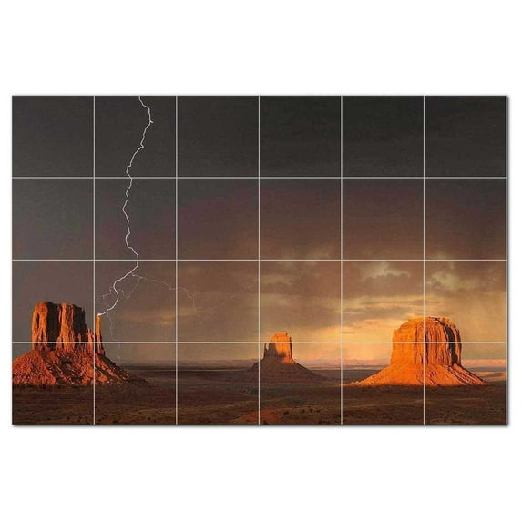 Desert Ceramic Tile Mural Kitchen Backsplash Bathroom Shower, 400571-L64