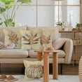 thumbnail image 4 of Fall Pillow Covers 18x18, Rustic Pumpkin Fall Maple Leaves Harvest Linen Throw Pillow Covers Set of 4, Farmhouse Fall Autumn Thanksgiving Gifts for Home Room Bedroom, 4 of 6