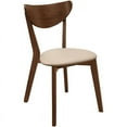 thumbnail image 3 of Bowery Hill 31.5"H Wood Curved Back Dining Side Chair in Chestnut, 3 of 8