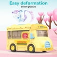 thumbnail image 4 of Sliding School Bus Toy Set, Exquisite School Bus Toy Transform  for Children for Home, 4 of 7
