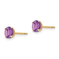thumbnail image 2 of Madi K 14k  Round Amethyst 5mm Post Earrings, 2 of 3