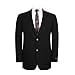 thumbnail image 3 of AMY ZHU Men's Sport Coat Classic Fit Stretch Blazer 2 Button Suit Jacket Black, 3 of 4