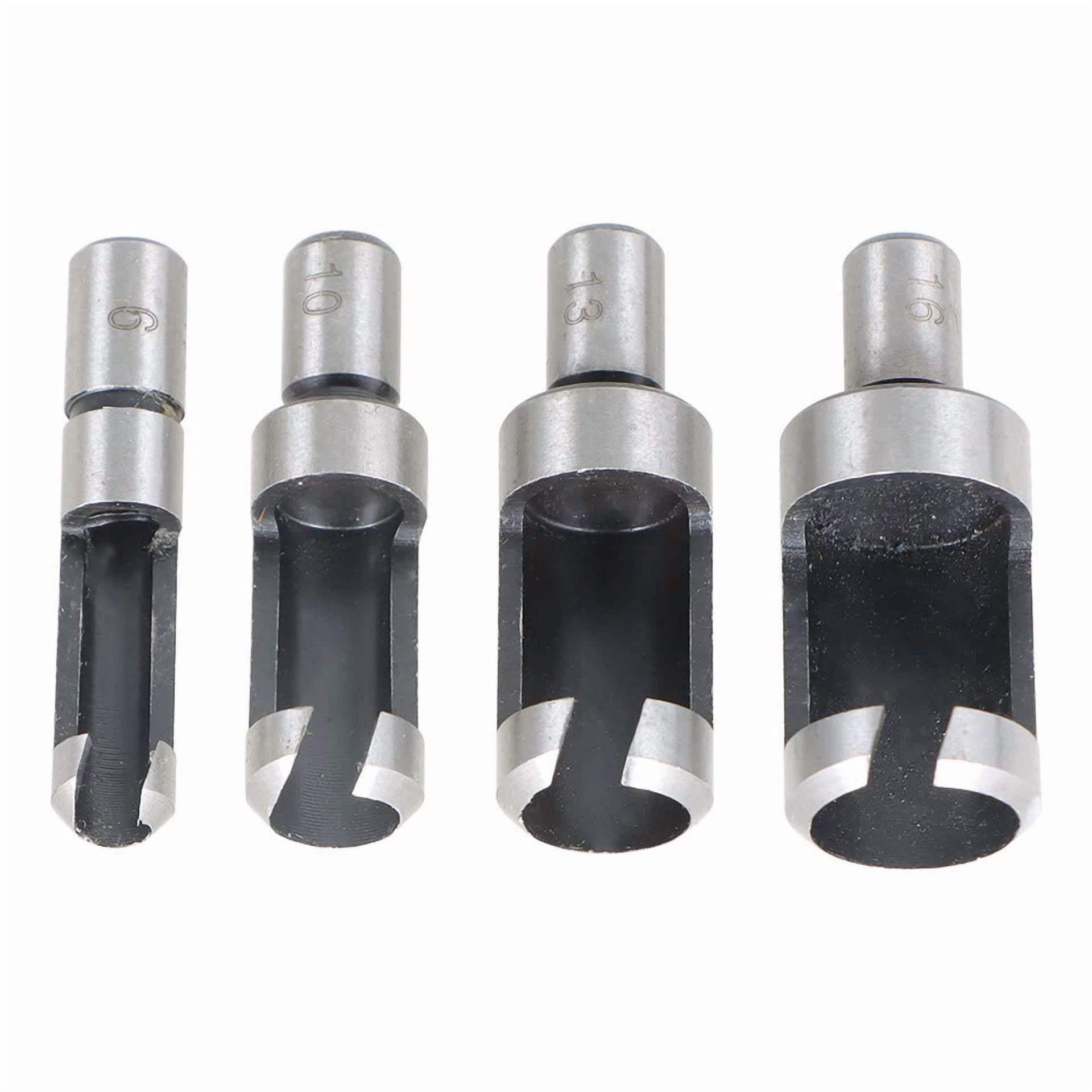 ZYLER- 8 Pack Carbon Steel Wood Plug Hole Cutter Dowel Maker Shank Drill Bit Set New