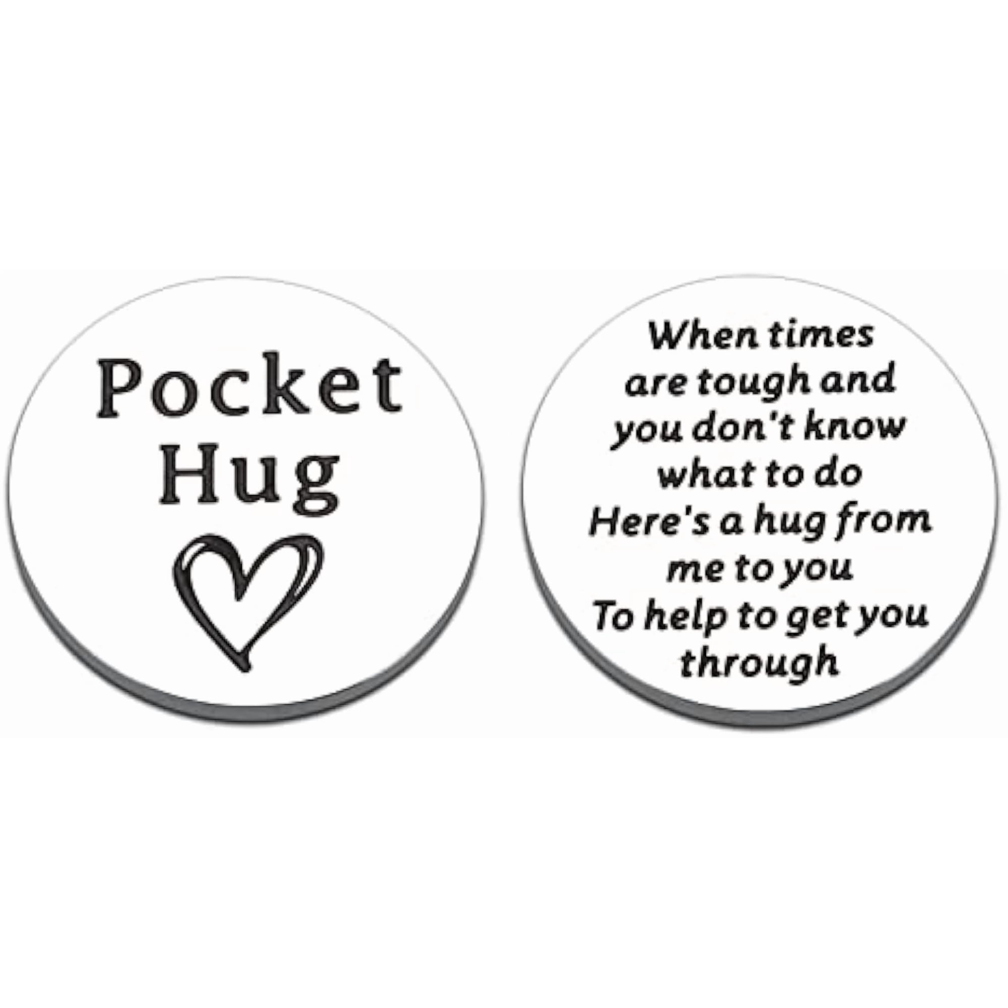 Pocket Hug Token Inspirational Get Well Soon Gifts for Women Men Christmas Birthday Gifts for Women Men Teen Valentines Day Gifts Friendship Gifts for Women Friends Long Distance Relationship