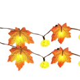 thumbnail image 1 of Clearance! Maple String Lights Leaves Garland with LED Lights，Lighted Fall Garland Maple Leaves for Halloween Autumn Fall Thanksgivin Decoration String Light,A, 1 of 4
