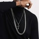 thumbnail image 2 of Collar ChainsPro Hip Hop para hombre, acero inoxidable, 14 mm, 71 cm, 2 of 7