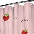 thumbnail image 3 of Strawberry Plants Fruit Shower Curtain 72"x84" ,Bathroom Decorative Shower Curtains Set with 12 Hooks,Modern Waterproof Washable Shower Curtain, 3 of 6