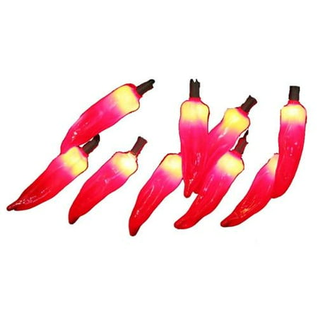 Kurt Adler 10 Light 4" Chili Pepper Christmas Lights