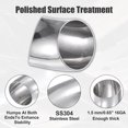 thumbnail image 4 of 2uds OD 2" 45 Grados Inoxidable Acero Curva Tubo Escape Codo Tubo, 4 of 7