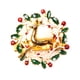 thumbnail image 3 of Navidad Acero inoxidable Anillo de servilleta Navidad Papel Portátil Portátiles Portatarios Banquete Mesa de mesa Decoración Restaurante Ornamento Adorno Animal Inevent HA009763-06, 3 of 6