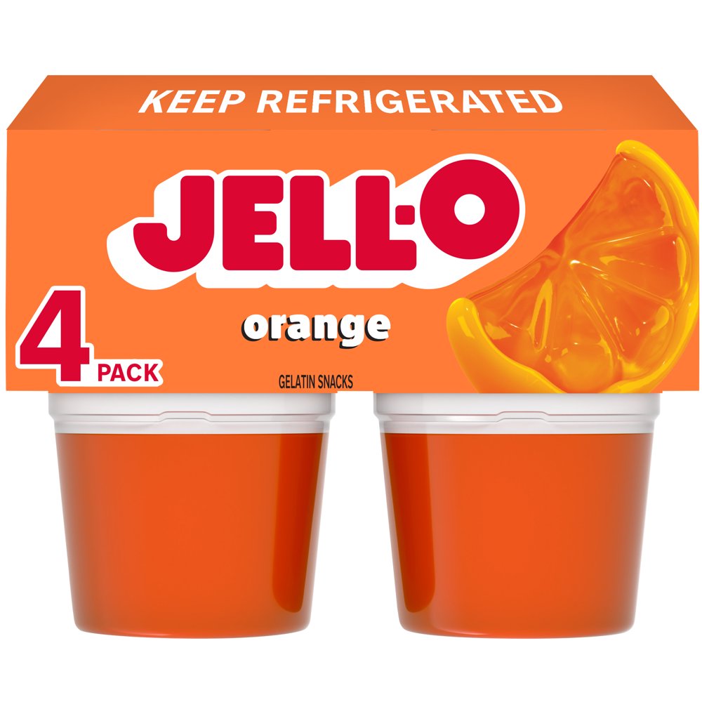 Kraft Heinz Jell-O Orange Gelatin package