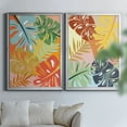 thumbnail image 4 of 2 Piece Set Tropical Foliage I Premium Framed Canvas - Ready to Hang - 26.5 x 36.5 Each - Black Frame, 4 of 8