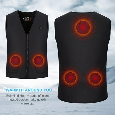 Heated Vest for Men and Womens, Electric Mobile Heated Winter Warming Unisex Vest Adjustable Heated Clothing for (The Best Heated Vest)