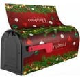 thumbnail image 6 of Merry Christmas Mailbox Cover Standard Size Red Christmas Tree Magnetic Mailbox Covers Winter Holiday Large Post Letter Box Covers Garden Yard Home Decor for Outside 21" x18", 6 of 6