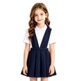 thumbnail image 2 of Girls Uniform Dress Set Pleated Jumper Casual Skirt Set for Kids Teens, 2 of 6