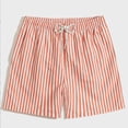 thumbnail image 3 of XIAONU Breathable Athletic Shorts for Women Vertical Stripe Soft Summer Training Bottoms, 3 of 6