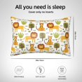 thumbnail image 4 of KLL Tiger Lion Pattern Silk Pillowcase for Hair and Skin Standard Size 20"X 30" Soft Breathable Pillow Covers for Sleeping, 4 of 6