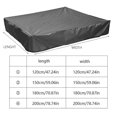 thumbnail image 5 of 26-27 Sandbox Cover, Square Protective Cover for Sand and Toys Away from Dust and Rain, Sandbox Canopy with Drawstring, Sandpit Pool Cover, 5 of 5