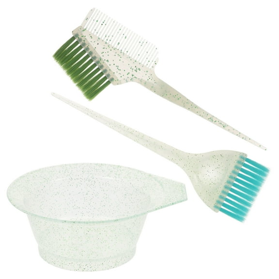 ibasenice 1 Set Black Hair Color Bowls Plastic Green for Hair Stylists Highlighting