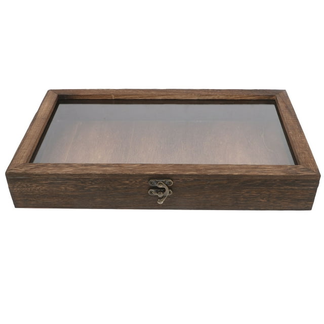 MIANGASTORE Wooden Box Insect Display Case With Clear Top Specimen Collection Box Butterfly Shadow Box Frame Jewelry Display Case Storage Tray Specimen Keepsake Box