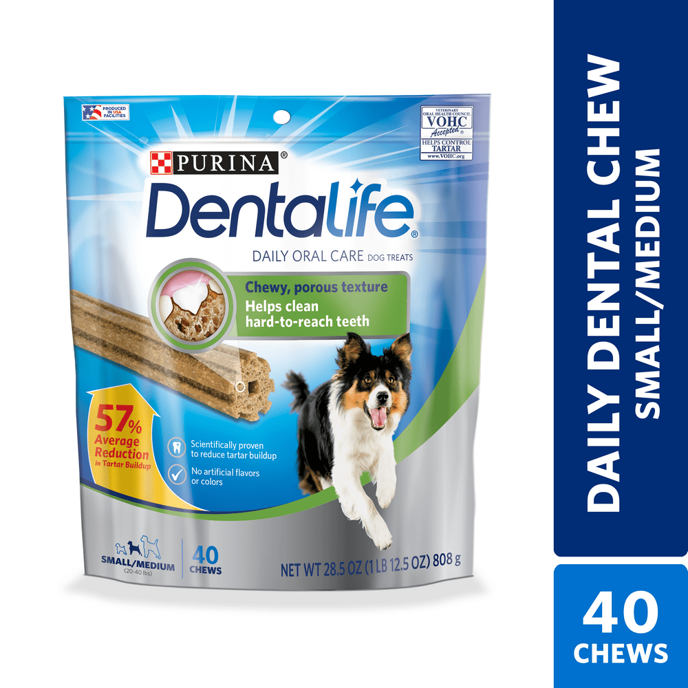 Purina DentaLife Small/Medium Dog Dental Chews Daily 40 ct. Pouch
