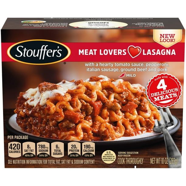 STOUFFER’S Meat Lovers Lasagna, Frozen Meal