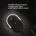 thumbnail image 2 of 3 In 1 Wireless Charger Led Touch Night Light Bedside Table Lamp Phone Holder Black, 2 of 3