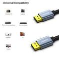 thumbnail image 5 of BENFEI DisplayPort to DisplayPort Cable[VESA Certified], 8K@60Hz, 4K@144Hz, 6 Feet, Aluminum Shell Nylon Braided, 5 of 11