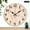 10x10in, variant on Creowell 1pc Line Tulip Minimal Pattern Theme Wall Clock Battery Operated, 10 inch No AA Battery Lncluded Lobby Corridor Dining Room Bedroom Office Classroom
