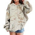 thumbnail image 2 of Hoodies for Girls Camo OverSized Sweatshirts Pullover Tops with Pocket, 2 of 4