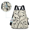 thumbnail image 5 of FORMRS Women's Travel Backpack Purse Anti-Theft Hidden Pockets Casual Shoulder Bag, Leaves Pattern, 5 of 7
