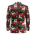 thumbnail image 5 of KUIFORTI Reindeer Men's Suit Jacket One Button Blazer Notched Lapel Outfit for Weddings Business Meetings Prom Dinners Travel and Daily Wear, 5 of 7