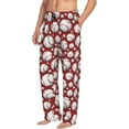 thumbnail image 6 of Zufioo Cute Baseball Mens Pajama Pants Sleep & Lounge Pants Sleepwear Pants(Available in Big & Tall)-Large, 6 of 6