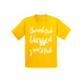 thumbnail image 1 of Awkward Styles Thanksgiving T-Shirt Thankful Blessed Grateful Kids T Shirts, 1 of 4