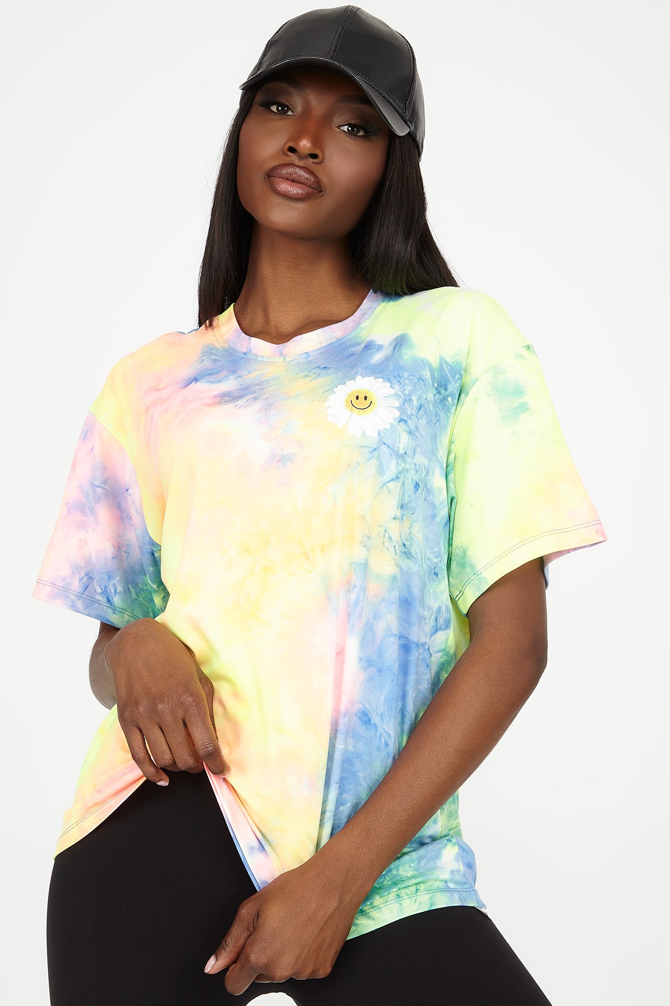 Urban Planet Women's Soft Oversized Tie Dye Graphic T-Shirt | Walmart 