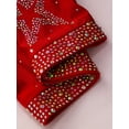 thumbnail image 6 of Hansber Kids Girls Cheerleading Outfits Shiny Rhinestones Dance Crop Top and Gymnastics Shorts Set Dancewear Burgundy 12, 6 of 7