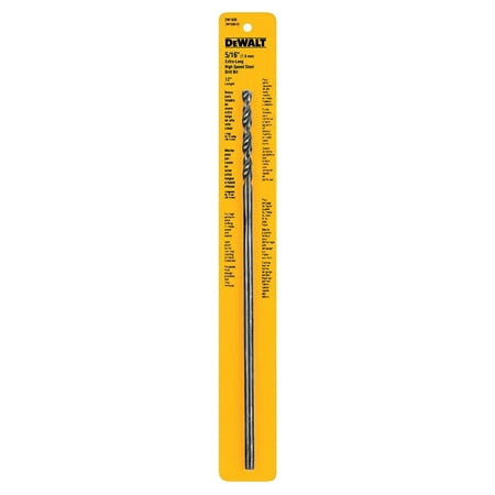 

DEWALT DW1608 5/16-Inch by 12-Inch Extra Long Black Oxide Twist Drill Bit