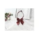 thumbnail image 4 of Lazo preatado de puntos pequeños de INSPIRE CHIC para mujer con correa ajustable y lazo lindo rojo talla única, 4 of 5