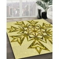 thumbnail image 3 of Ahgly Company Machine Washable Indoor Rectangle Transitional Dark Golden Rod Brown Area Rugs, 3' x 5', 3 of 7