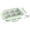 Green, variant on Qholemyo 6 Hole ice cubes Maker With Cover Small Refrigerator Ice Tray Easy Release Ice Lattice