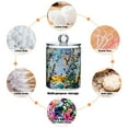 thumbnail image 6 of Yayeee 4 Pack Qtip Holder Bathroom Cotton Swab Canister with Lid Clear Dispenser Set, Colorful Leaves, 6 of 6