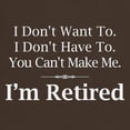 thumbnail image 3 of CafePress - Retired Dark T Shirt - Men's Classic Graphic Cotton T-Shirt, 3 of 4