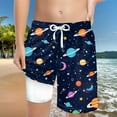 thumbnail image 6 of Gubotare Boys Swim Shorts Boys' Board Shorts - UPF 50+ Quick Dry Swimwear Bathing Suit - Swim Trunks Swimsuit for Boys (Black,Size 8-9 Years), 6 of 7